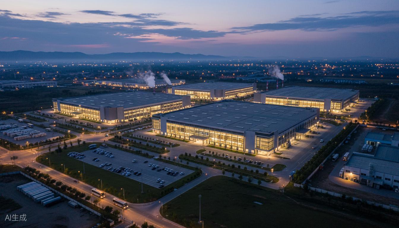 DALI Enterprise Cambodia manufacturing campus aerial view at dusk