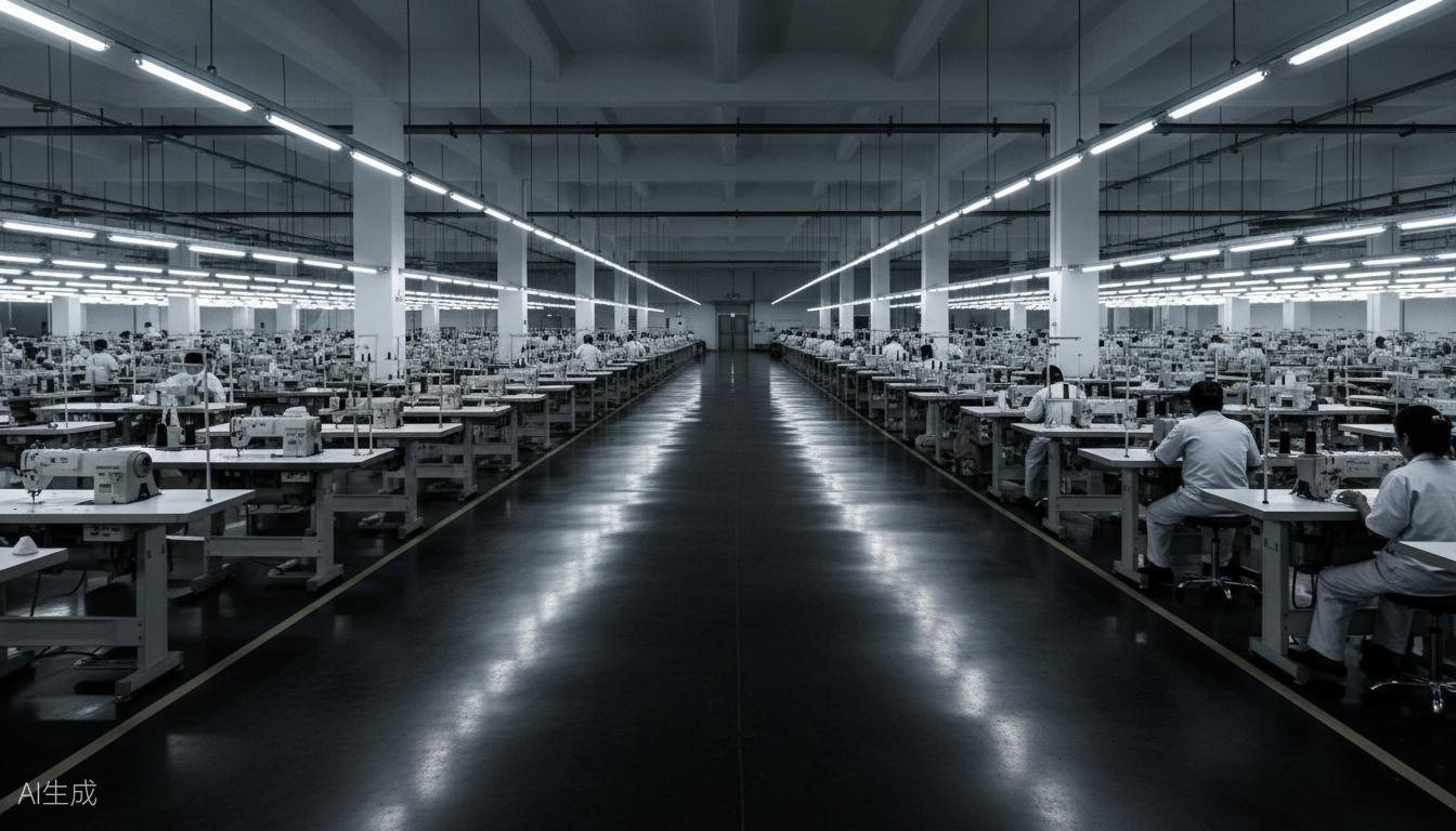 DALI Enterprise China garment factory floor with rows of sewing machines